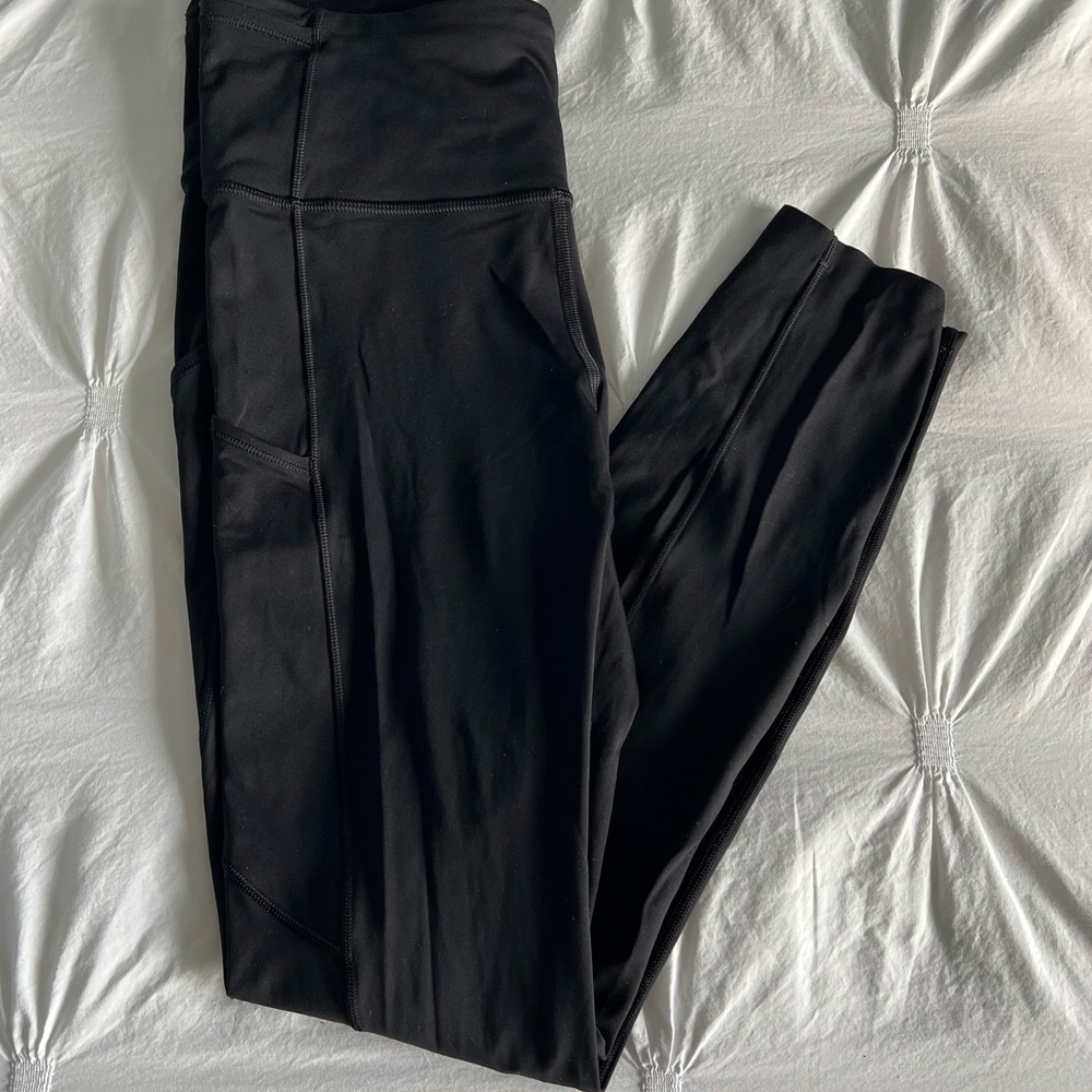 Lululemon fast and free leggings black size 6